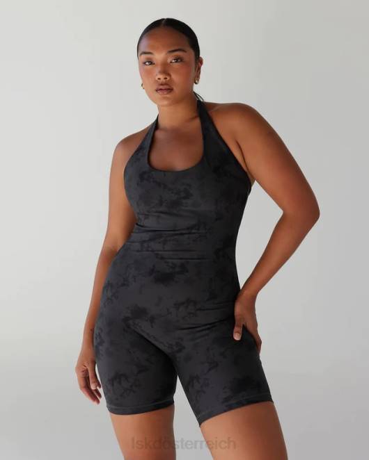 Z8RH510 LSKD Frauen Challenger-Body – schwarzer Batik-Look Bekleidung