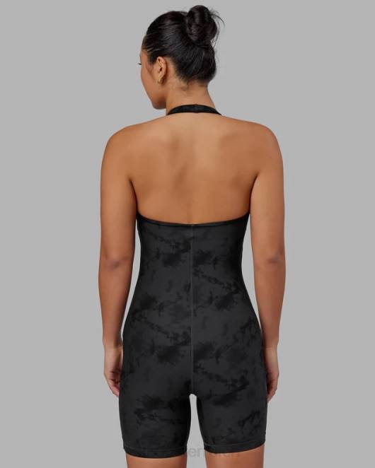 Z8RH510 LSKD Frauen Challenger-Body – schwarzer Batik-Look Bekleidung