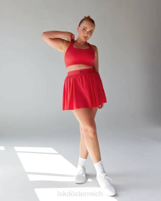 Z8RH802 LSKD Frauen Ace-Rock - Scharlachrot Bekleidung