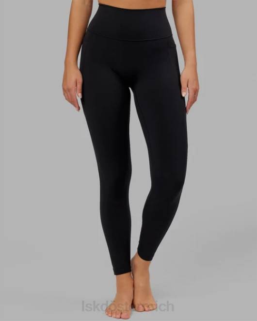 Z8RH530 LSKD Frauen Fusion-Leggings in voller Länge – Schwarz Bekleidung
