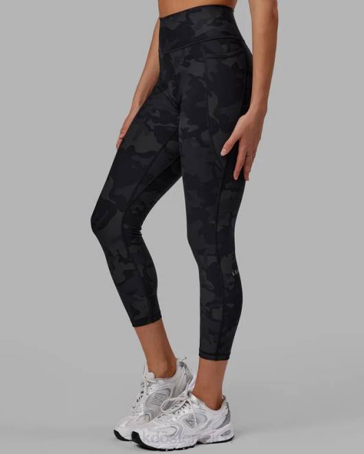 Z8RH552 LSKD Frauen Fusion-Leggings in 7/8-Länge – schwarzes Tarnmuster Bekleidung
