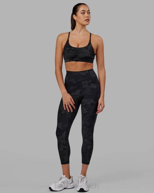 Z8RH552 LSKD Frauen Fusion-Leggings in 7/8-Länge – schwarzes Tarnmuster Bekleidung