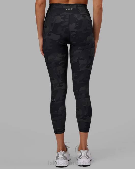 Z8RH552 LSKD Frauen Fusion-Leggings in 7/8-Länge – schwarzes Tarnmuster Bekleidung