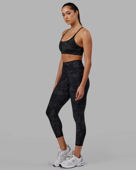 Z8RH552 LSKD Frauen Fusion-Leggings in 7/8-Länge – schwarzes Tarnmuster Bekleidung