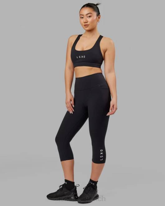 Z8RH557 LSKD Frauen Flux 3/4 lange Leggings – Schwarz Bekleidung