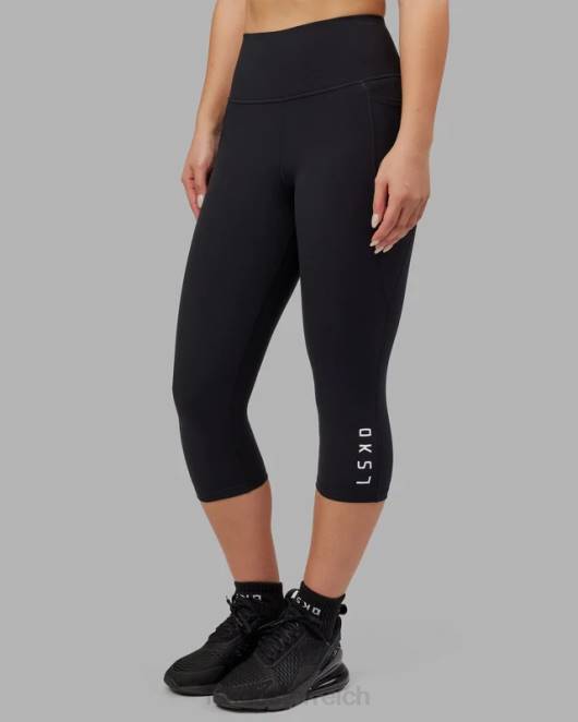 Z8RH557 LSKD Frauen Flux 3/4 lange Leggings – Schwarz Bekleidung