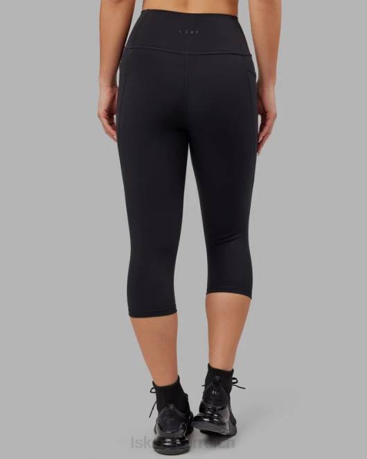 Z8RH557 LSKD Frauen Flux 3/4 lange Leggings – Schwarz Bekleidung