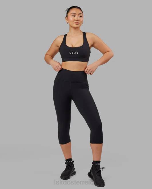 Z8RH557 LSKD Frauen Flux 3/4 lange Leggings – Schwarz Bekleidung