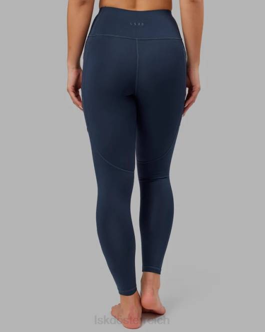 Z8RH566 LSKD Frauen Rip-Leggings in voller Länge – Marineblau Bekleidung