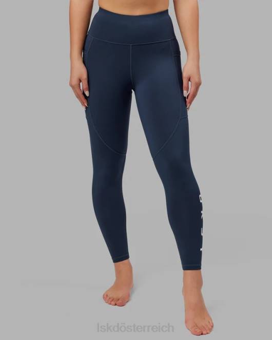 Z8RH566 LSKD Frauen Rip-Leggings in voller Länge – Marineblau Bekleidung