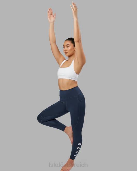 Z8RH566 LSKD Frauen Rip-Leggings in voller Länge – Marineblau Bekleidung