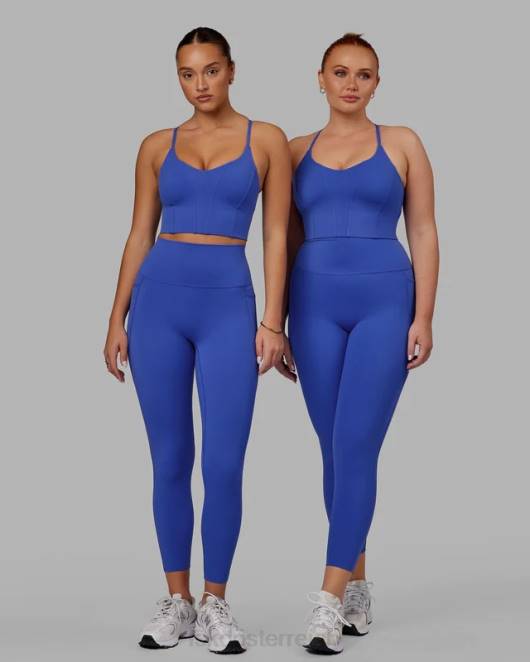 Z8RH570 LSKD Frauen Elixir 7/8-Leggings mit Taschen – Power Cobalt Bekleidung
