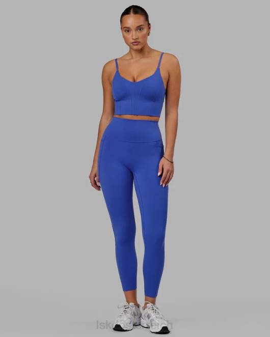 Z8RH570 LSKD Frauen Elixir 7/8-Leggings mit Taschen – Power Cobalt Bekleidung