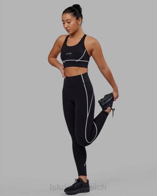 Z8RH578 LSKD Frauen Pulse-Leggings in voller Länge – Schwarz Bekleidung