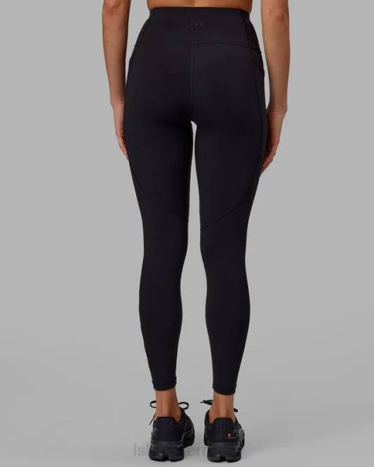 Z8RH620 LSKD Frauen Rep-Leggings in voller Länge – Black-Apple Mint Bekleidung