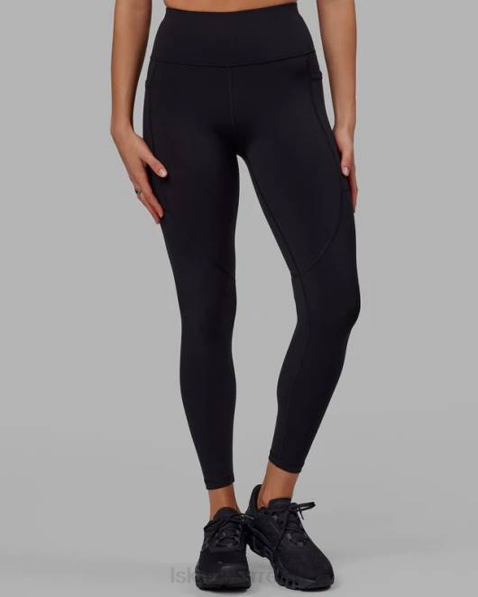 Z8RH620 LSKD Frauen Rep-Leggings in voller Länge – Black-Apple Mint Bekleidung