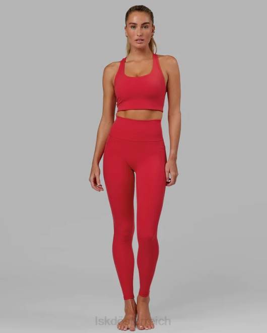 Z8RH626 LSKD Frauen Fusion x-lange Leggings – Scharlachrot Bekleidung