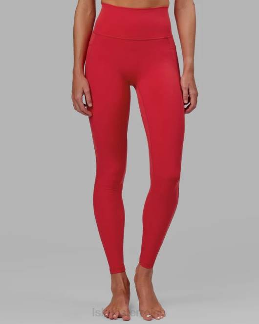 Z8RH626 LSKD Frauen Fusion x-lange Leggings – Scharlachrot Bekleidung