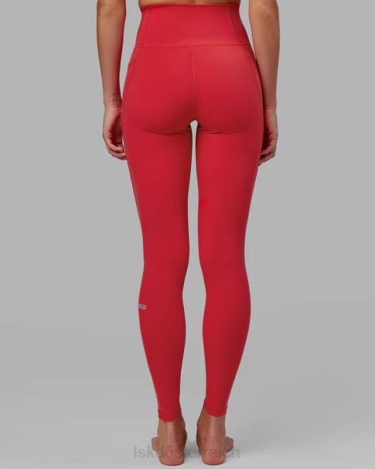 Z8RH626 LSKD Frauen Fusion x-lange Leggings – Scharlachrot Bekleidung