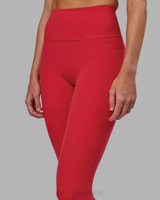 Z8RH628 LSKD Frauen Fusion-Leggings in voller Länge – Scharlachrot Bekleidung