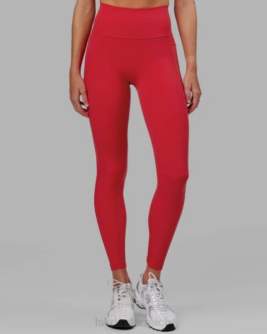 Z8RH628 LSKD Frauen Fusion-Leggings in voller Länge – Scharlachrot Bekleidung