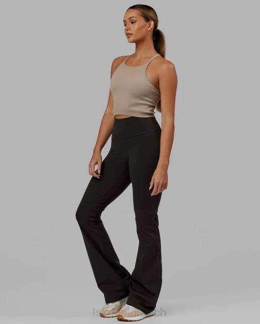 Z8RH635 LSKD Frauen Alltags-Leggings mit ausgestelltem Schnitt – dunkles Walnussholz Bekleidung