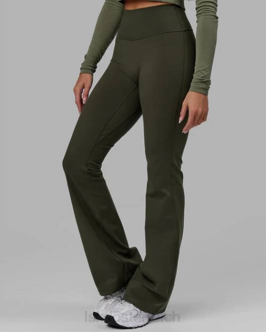 Z8RH642 LSKD Frauen Alltags-Leggings mit ausgestelltem Schnitt – Waldnacht Bekleidung