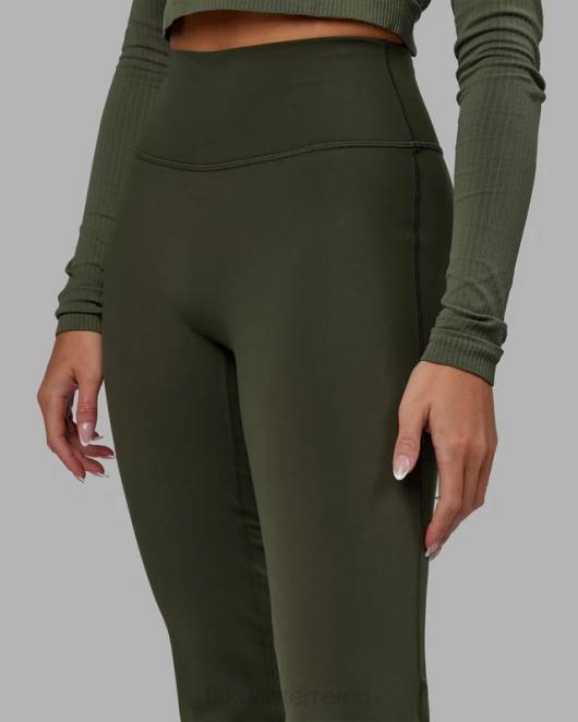 Z8RH642 LSKD Frauen Alltags-Leggings mit ausgestelltem Schnitt – Waldnacht Bekleidung