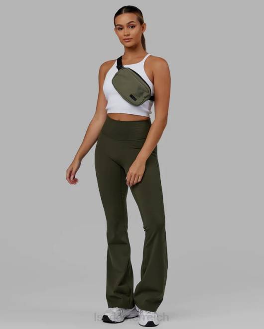 Z8RH642 LSKD Frauen Alltags-Leggings mit ausgestelltem Schnitt – Waldnacht Bekleidung