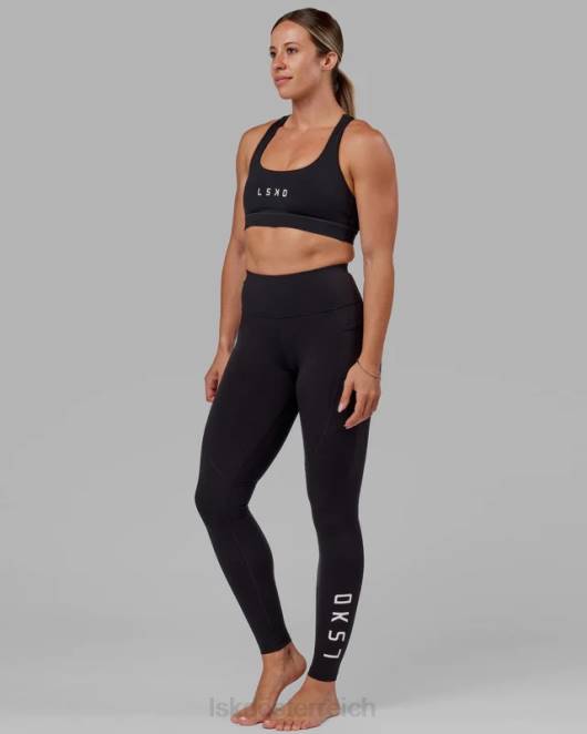 Z8RH651 LSKD Frauen Rep X-Long Leggings – schwarz-weiß Bekleidung