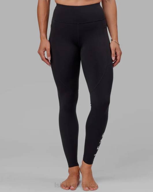 Z8RH651 LSKD Frauen Rep X-Long Leggings – schwarz-weiß Bekleidung