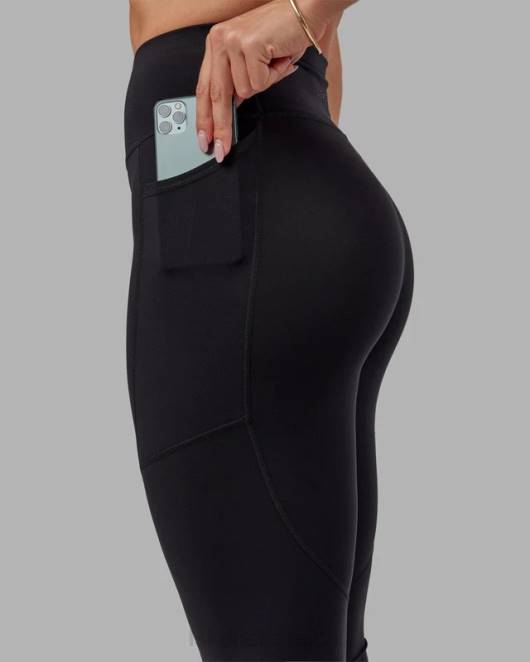 Z8RH651 LSKD Frauen Rep X-Long Leggings – schwarz-weiß Bekleidung