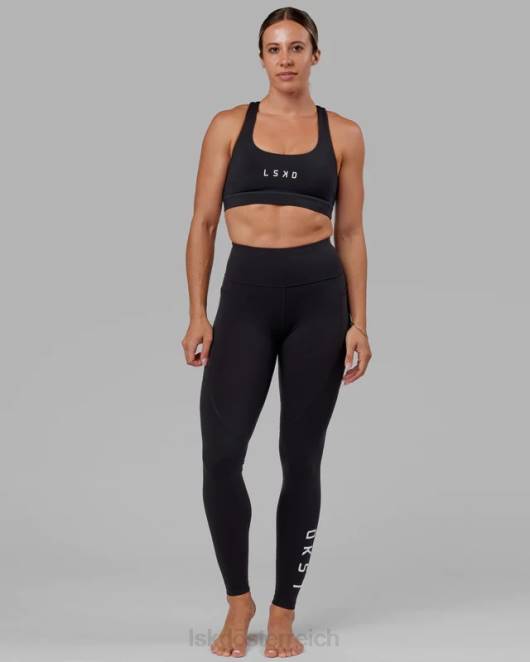 Z8RH651 LSKD Frauen Rep X-Long Leggings – schwarz-weiß Bekleidung