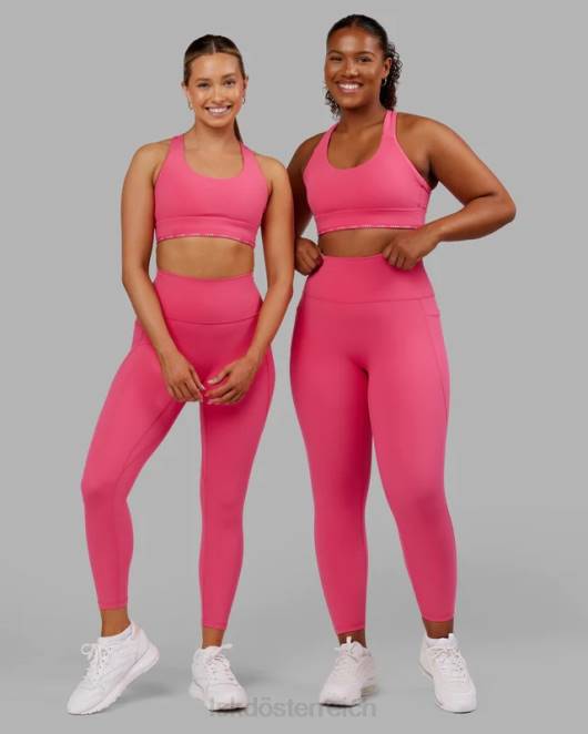 Z8RH657 LSKD Frauen Fusion-Leggings in 7/8-Länge – Flamingo Bekleidung