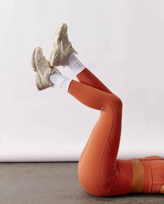 Z8RH665 LSKD Frauen Fusion-Leggings in voller Länge – kastanienbraun Bekleidung