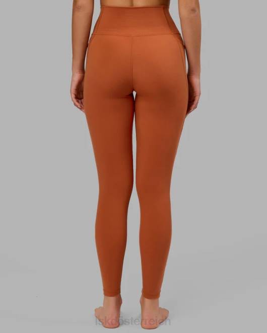 Z8RH665 LSKD Frauen Fusion-Leggings in voller Länge – kastanienbraun Bekleidung