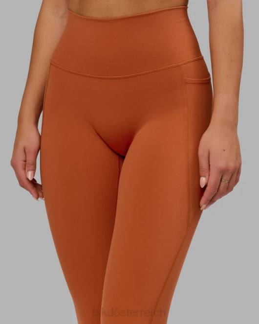 Z8RH665 LSKD Frauen Fusion-Leggings in voller Länge – kastanienbraun Bekleidung
