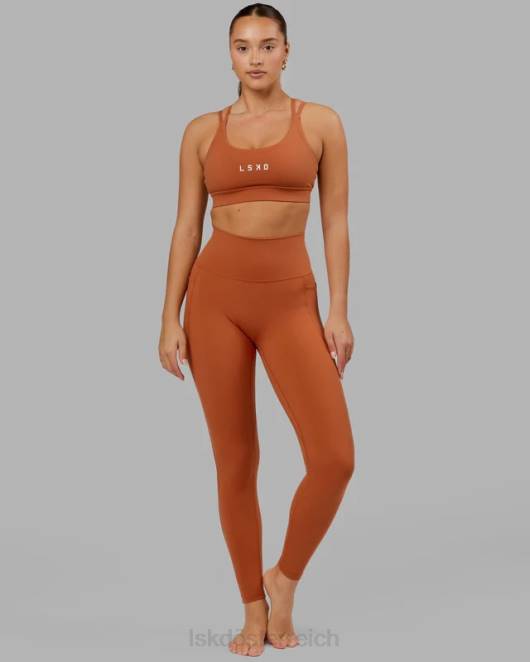 Z8RH665 LSKD Frauen Fusion-Leggings in voller Länge – kastanienbraun Bekleidung