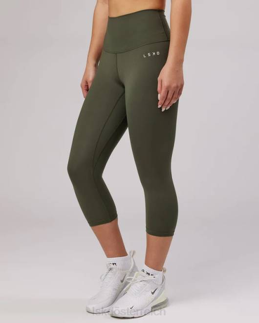 Z8RH700 LSKD Frauen Basis-Leggings in 3/4-Länge – Waldnacht Bekleidung