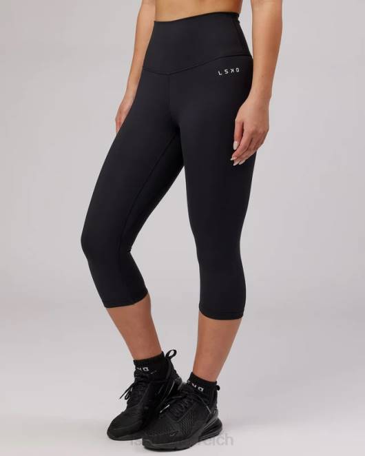 Z8RH701 LSKD Frauen Base 3/4-Leggings – Schwarz Bekleidung