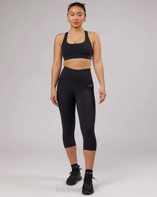 Z8RH701 LSKD Frauen Base 3/4-Leggings – Schwarz Bekleidung