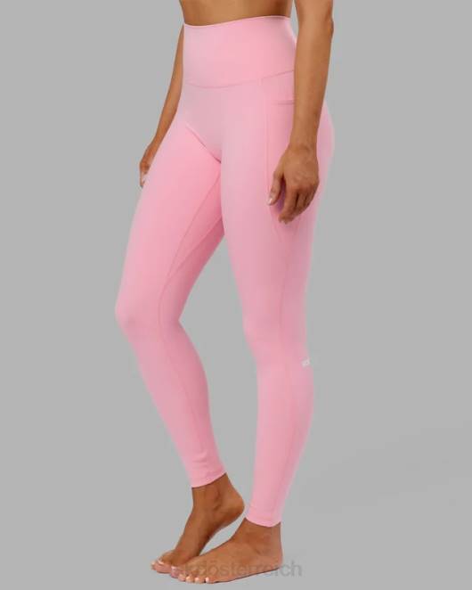 Z8RH712 LSKD Frauen Fusion-Leggings in voller Länge – rosa Zuckerguss Bekleidung