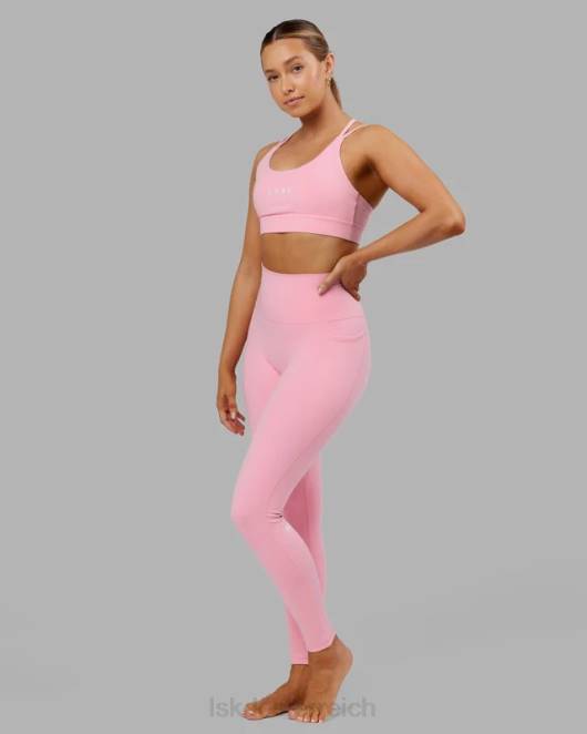 Z8RH712 LSKD Frauen Fusion-Leggings in voller Länge – rosa Zuckerguss Bekleidung