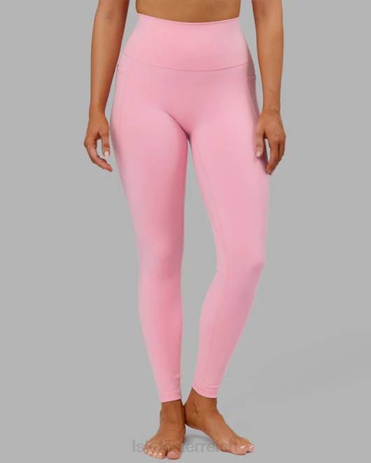 Z8RH712 LSKD Frauen Fusion-Leggings in voller Länge – rosa Zuckerguss Bekleidung