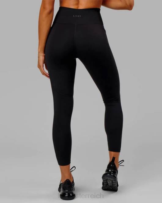 Z8RH715 LSKD Frauen Rep-Leggings in voller Länge – Schwarz-Boysenberry Bekleidung
