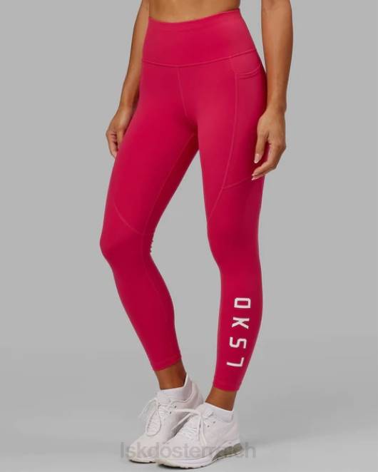 Z8RH717 LSKD Frauen Rips-Leggings in 7/8-Länge – Boysenberry Bekleidung
