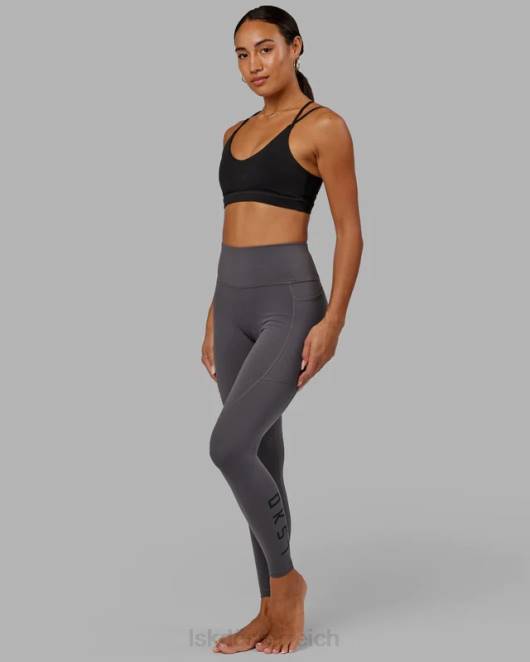 Z8RH723 LSKD Frauen Rep-Leggings in voller Länge – Asphalt Bekleidung
