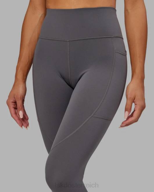 Z8RH723 LSKD Frauen Rep-Leggings in voller Länge – Asphalt Bekleidung