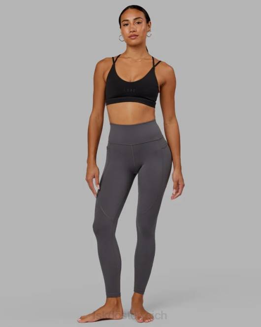 Z8RH723 LSKD Frauen Rep-Leggings in voller Länge – Asphalt Bekleidung