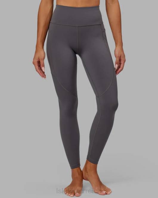 Z8RH723 LSKD Frauen Rep-Leggings in voller Länge – Asphalt Bekleidung